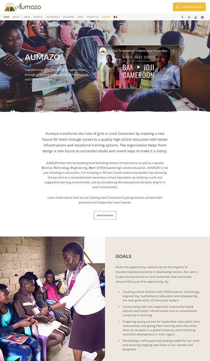 Aumazo Inc Boarding School for Girls in Cameroon.